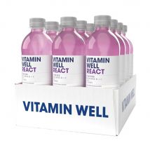Vitamin Well - Boissons vitaminées Pack de vitamin well react (12x500ml) - Fitadium