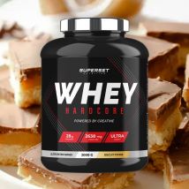 Whey Hardcore 2kg - Poudre Goût Toffee Biscuit - Superset Nutrition - Fitadium