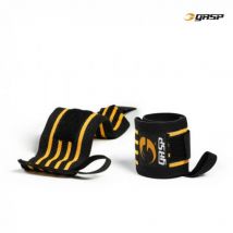 Handgelenksbandagen "hardcore Wrist Wraps Schwarz - Schutzstreifen