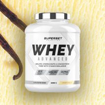 100% Whey Proteine Advanced 2kg - Poudre Goût Vanille Crémeuse - Superset Nutrition - Fitadium