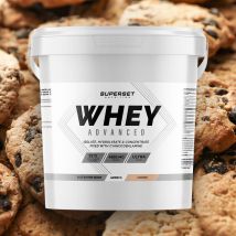 100% Whey Proteine Advanced 4kg - Poudre Goût Cookies - Superset Nutrition - Fitadium