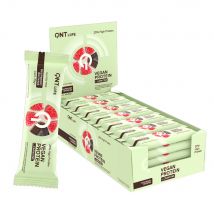 QNT - Vegan Protein Bar 25% L-carnitine 28x40g - Aliment Goût Brownie Framboise - Fitadium