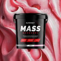 Mass Hardcore 4,5kg - Poudre Goût Strawberry Ice Cream - Superset Nutrition - Fitadium
