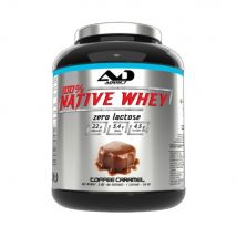 Addict Sport Nutrition - 100% Whey Native 2kg - Poudre Goût Toffee Caramel - Fitadium