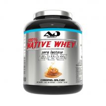 Addict Sport Nutrition - 100% Whey Native 2kg - Poudre Goût Caramel Salé - Fitadium