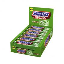 Mars Protein - Boîte Snickers Hi Protein Low Sugar Bar 12x57g - Aliment Goût Noisette - Fitadium