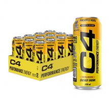 Cellucor - Pack C4 Energy Drink 12x500ml - Liquide Goût Pineapple Head - Fitadium