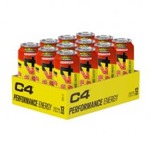 Cellucor - Pack C4 Energy Drink 12x500ml - Liquide Goût Millions strawberry - Fitadium