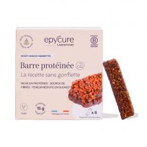 Epycure - Barre Protéinée 6x30g - Aliment Goût Chocolat Noisette - Fitadium