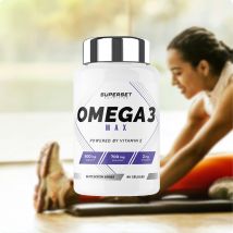 Omega 3 Max 90 Caps - Gélule - Superset Nutrition - Fitadium