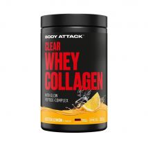 Body Attack Nutrition - Clear Whey Collagen 300g - Poudre Goût Lemon Ice Tea - Fitadium