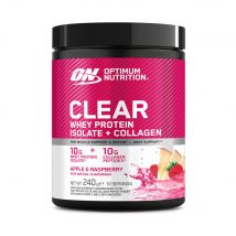 Optimum Nutrition - Clear Whey Protein Isolate + Collagen 240g - Poudre Goût Apple & Raspberry - Fitadium