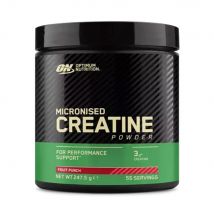 Optimum Nutrition - Micronised Creatine Powder 247,5g - Poudre Goût Fruit Punch - Fitadium