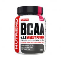 Nutrend - Bcaa 4:1:1 Energy Powder 500g - Poudre Goût Framboise - Fitadium