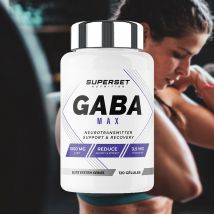 Gaba Max 120 Caps - Gélule - Superset Nutrition - Fitadium