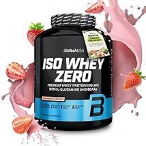 Biotech USA - Iso Whey Zero 1816g - Poudre Goût Fraise - Fitadium
