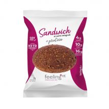 Feeling OK - Pains protéinés Sandwich + Protein Whole Green 50g - Fitadium