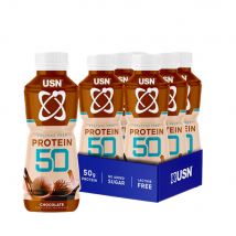 USN - Pack Trust Protein Fuel 50 6x500ml - Liquide Goût Chocolat - Fitadium
