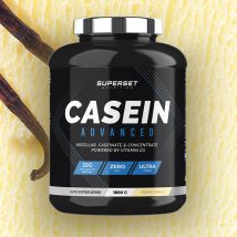100% Casein Advanced 1,8kg - Poudre Goût Vanille Crémeuse - Superset Nutrition - Fitadium