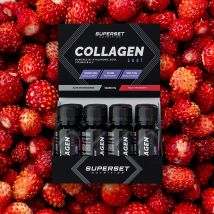 Collagen Shot 12x60ml - Liquide Goût Fraise des bois - Superset Nutrition - Fitadium