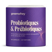 Greenwhey - Probiotiques et enzymes Probiotiques & Prébiotiques 60 Caps - Fitadium