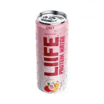 QNT - Liife Protein Water 330ml - Liquide Goût Framboise et pêche - Fitadium