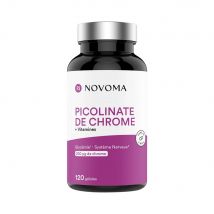 Novoma - Capteurs de Graisse Picolinate De Chrome 120caps - Fitadium