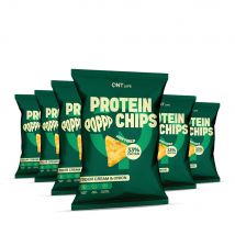 QNT - Liife Protein Chips 12x50g - Aliment Goût Sour Cream & Onion - Fitadium