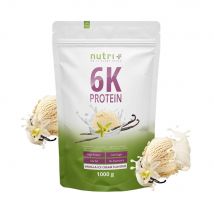 Nutri+ - Vegan 6k Protein Powder 1000g - Poudre Goût Vanilla Cream - Fitadium