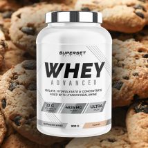 100% Whey Proteine Advanced 900g - Poudre Goût Cookies - Superset Nutrition - Fitadium