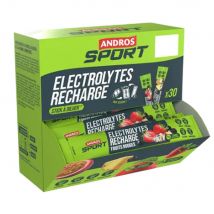 Andros sport - Electrolytes Recharge 30x25g - Aliment Goût Fruits Rouges - Fitadium