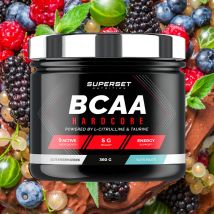 Bcaa Hardcore 360g - Poudre Goût Tutti Frutti - Superset Nutrition - Fitadium
