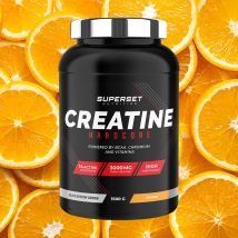 Creatine Hardcore 1,5kg - Poudre Goût Orange - Superset Nutrition - Fitadium