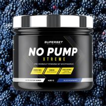 No Pump Xtreme 420g - Poudre Goût Blue Raspberry - Superset Nutrition - Fitadium