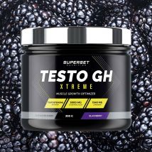 Testo Gh Xtreme 300g - Poudre Goût Blackberry - Superset Nutrition - Fitadium