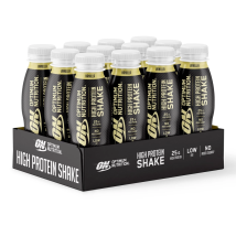 Optimum Nutrition - High Protein Shake 12x330ml - Liquide Goût Vanille - Fitadium