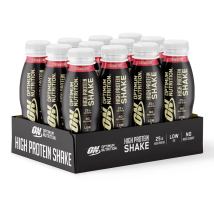 Optimum Nutrition - High Protein Shake 12x330ml - Liquide Goût Fraise - Fitadium