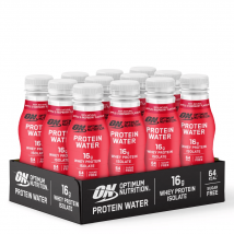 Optimum Nutrition - Protein Water 12x350ml - Liquide Goût Apple & Raspberry - Fitadium