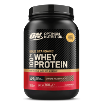 Optimum Nutrition - 100% Whey Gold 780g - Poudre Goût Extreme Milk Chocolate - Fitadium