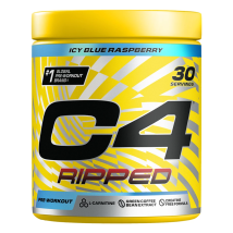Cellucor - C4 Ripped 190g - Poudre Goût Icy Blue Raspberry - Fitadium