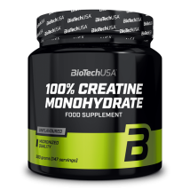 Biotech USA - 100% Creatine Monohydrate 500g - Poudre Goût Neutre - Fitadium