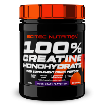 Scitec Nutrition - Creatine Monohydrate 300g - Poudre Goût Blue Grape - Fitadium