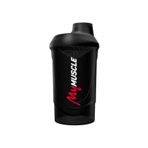 Shaker Mymuscle (600ml) Zwart - Shakers & Waterflessen