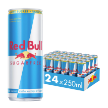 Red bull - Red Bull 24x250ml - Liquide Goût Energy Drink Zero Sugar - Fitadium