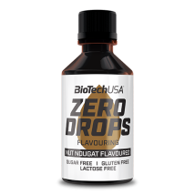 Biotech USA - Zero Drops 50ml - Liquide Goût Nut Nougat - Fitadium