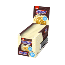 Mars Protein - Snickers High Protein Cookie 12x60g - Aliment Goût White Chocolate Peanut - Fitadium