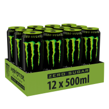Monster Energy - Monster Energy Zero Sugar 12x500ml - Liquide Goût Energy - Fitadium