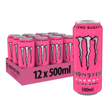 Monster Energy - Monster Energy Ultra Zero Sugar 12x500ml - Liquide Goût Rosá - Fitadium