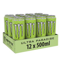 Monster Energy - Monster Energy Ultra Zero Sugar 12x500ml - Liquide Goût Paradise - Fitadium
