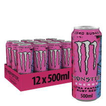 Monster Energy - Monster Energy Ultra Zero Sugar 12x500ml - Liquide Goût Fantasy Ruby Red - Fitadium